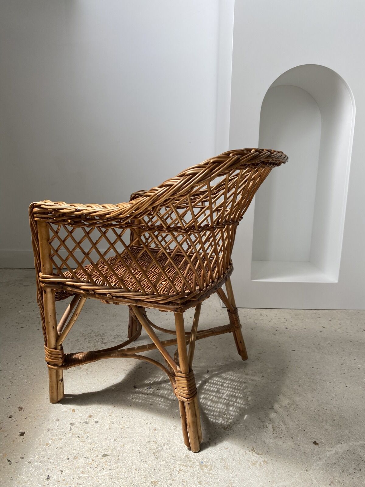 Rattan children's chair