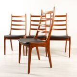 Vintage Danish Teak High-Back Dining Chairs by Korup Stolefabrik, 1960s, Set of 4