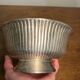 Silver metal stand bowl