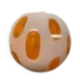 Two-tone opaline ball vase