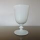 Opaline vase floral pattern, signed, 60s 70s