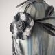 Roger Guérin Belgian Art Deco Stoneware & Wrought Iron Vase 1930s