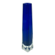 Sommerso Glass Vase from VEB Kunstglas, Germany, 1970s