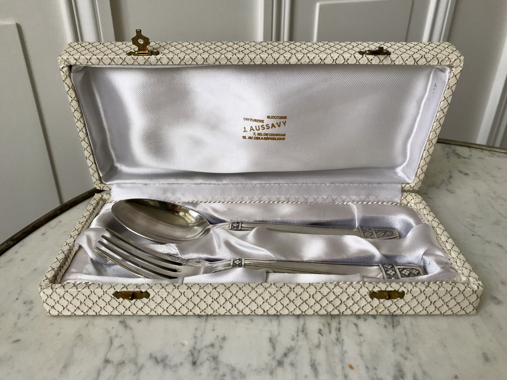 Duo de couverts en argent anciens