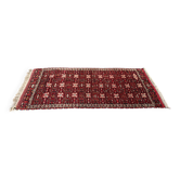 Tapis Yomud Jaffarbai antique turkmène tissé main années 1880