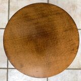 Tripod stool in turned wood