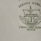 Antique mignardise dish in Creil & Montereau faience