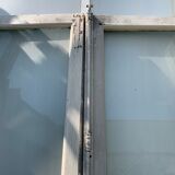 Porte fenêtre a deux vantaux en chêne massif XX siècle
