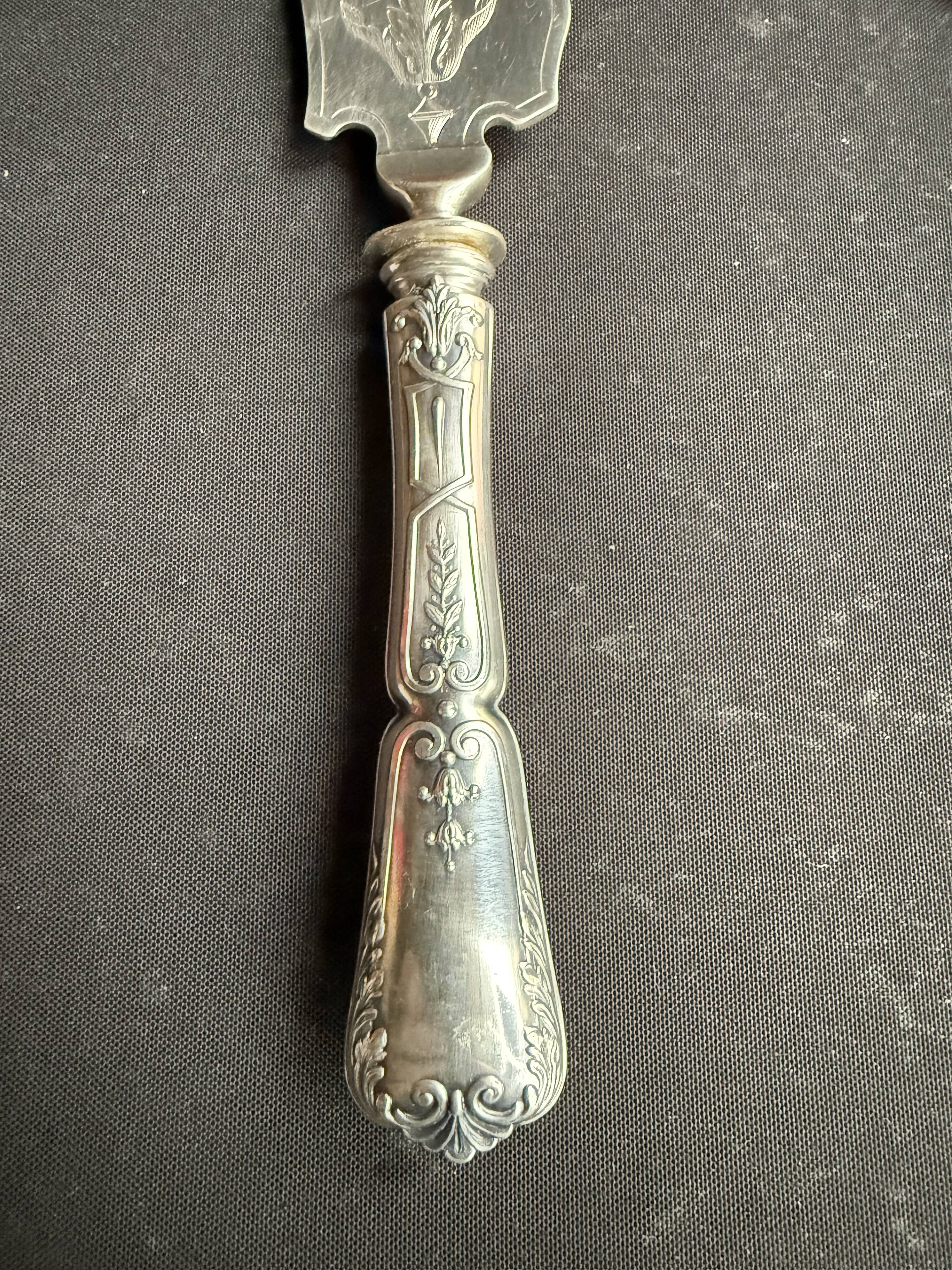 Fish serving cutlery – Silver – Société du Louvre
