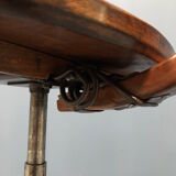 Brown beech wooden Albert Stoll atelier or desk chair from the 1920s