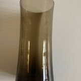 Set of 5 high ball diabolo glasses 1970 in smoked brown glass