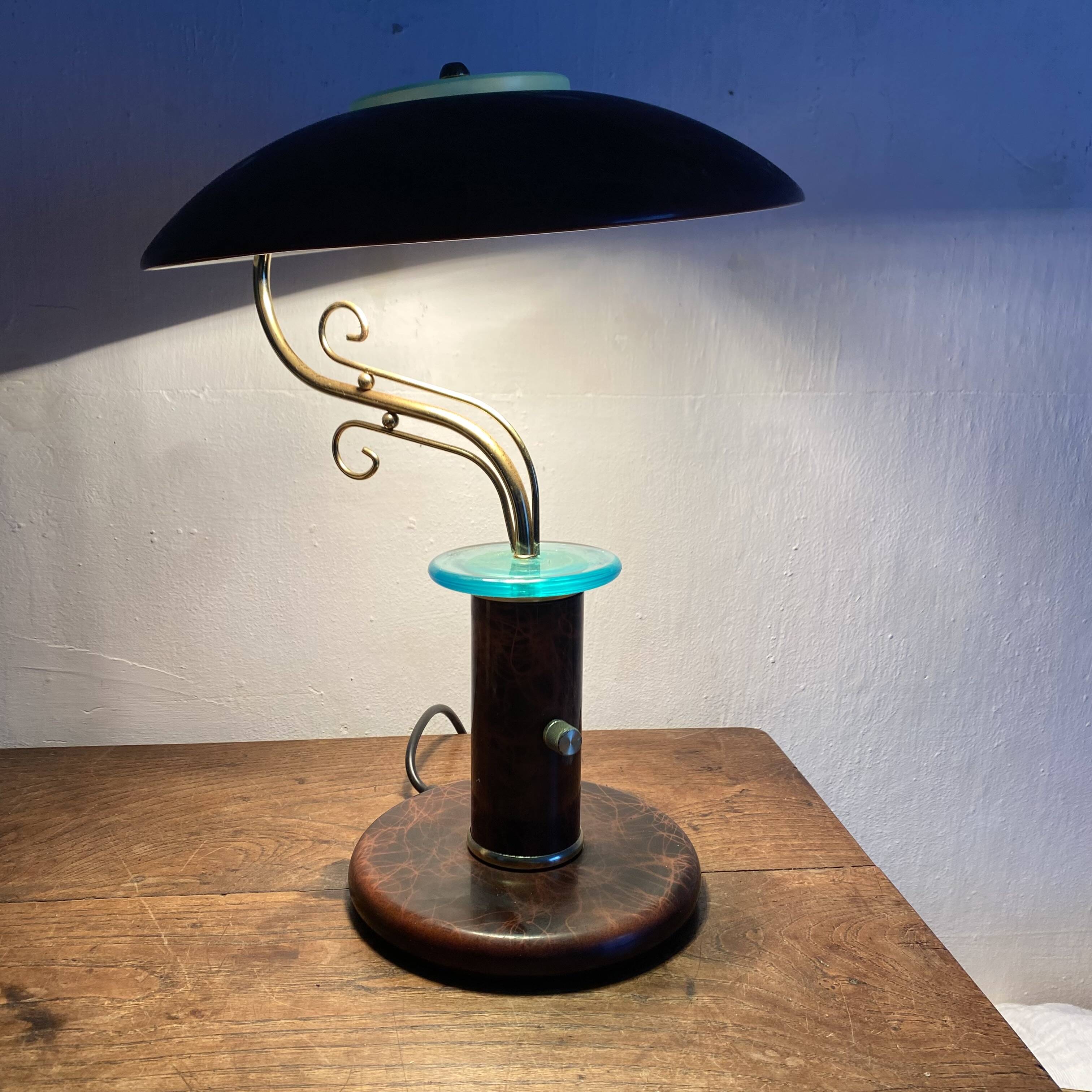 Vintage 80s mushroom lamp