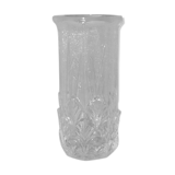 Glass vase made in Fidenza italy décor leaves in art nouveau style