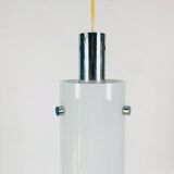 Opal glass hanging lamp from Limburg 1970