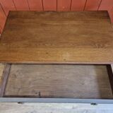 Old desk in chene signed goanvic