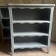 Bibus beech bookcase renovated in gray