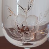 2 verres à vin en cristal