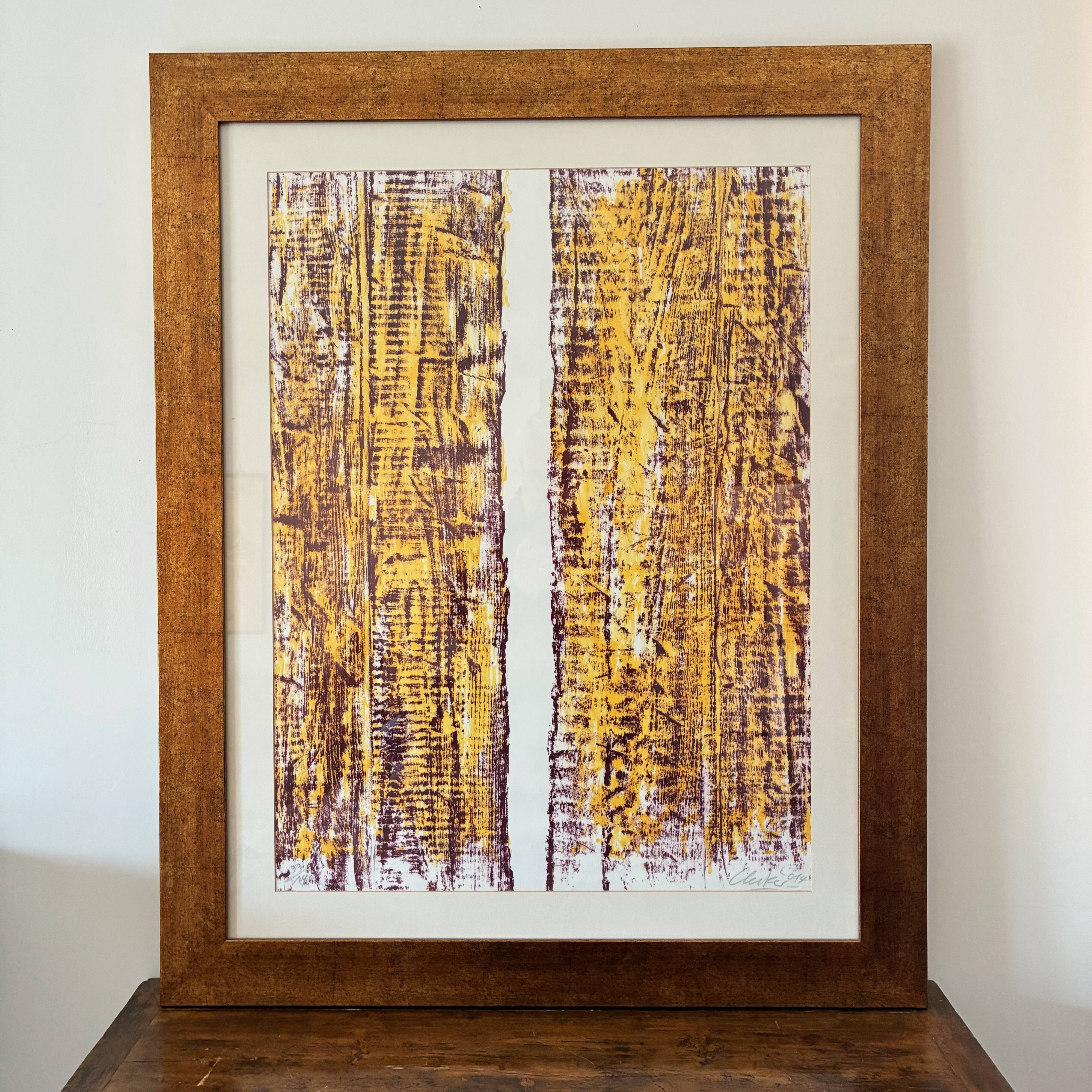 Günther UECKER - Original Signed Lithograph 2014 - Ed. Breckner - 99/140