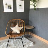 Vintage rattan armchair