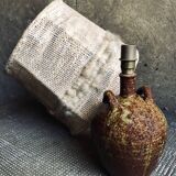 Handmade pyrite stoneware lamp, 1970