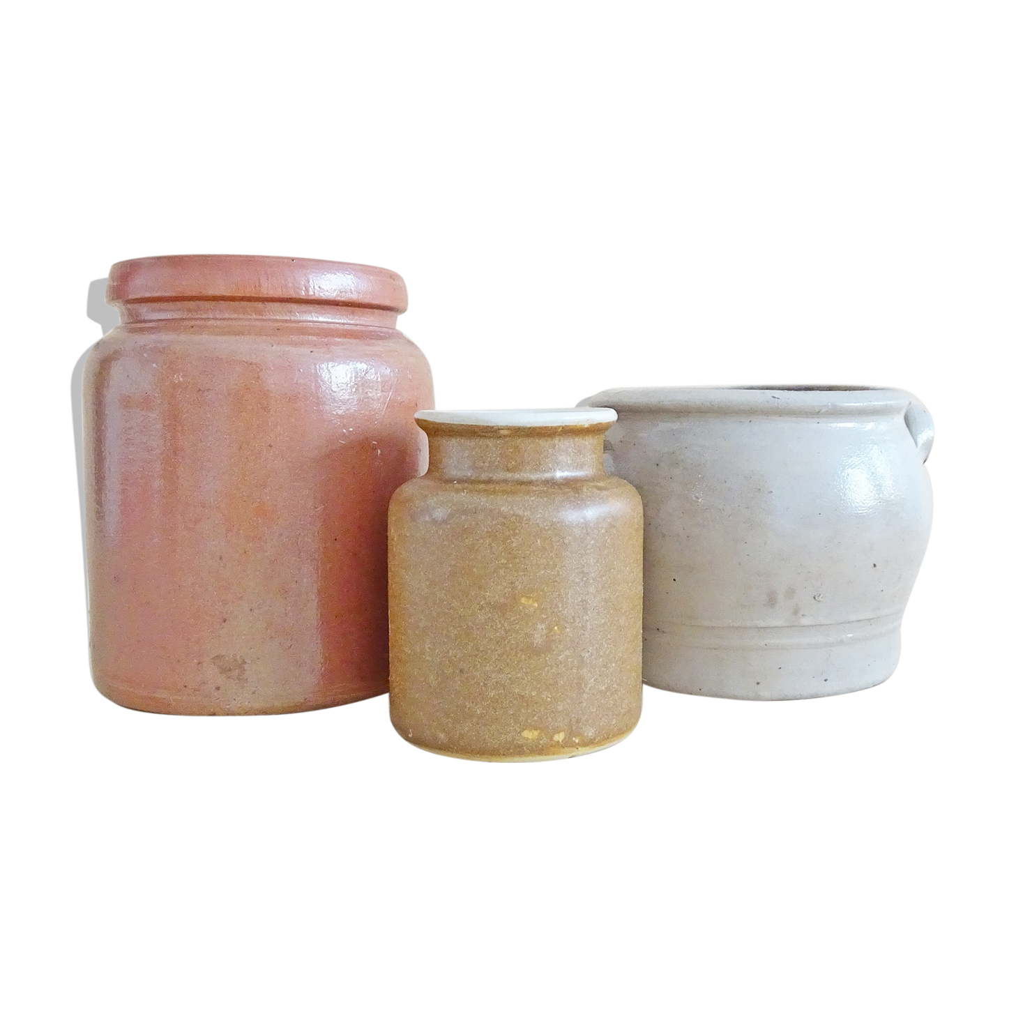 Ensemble de trois pots d’argile | Selency