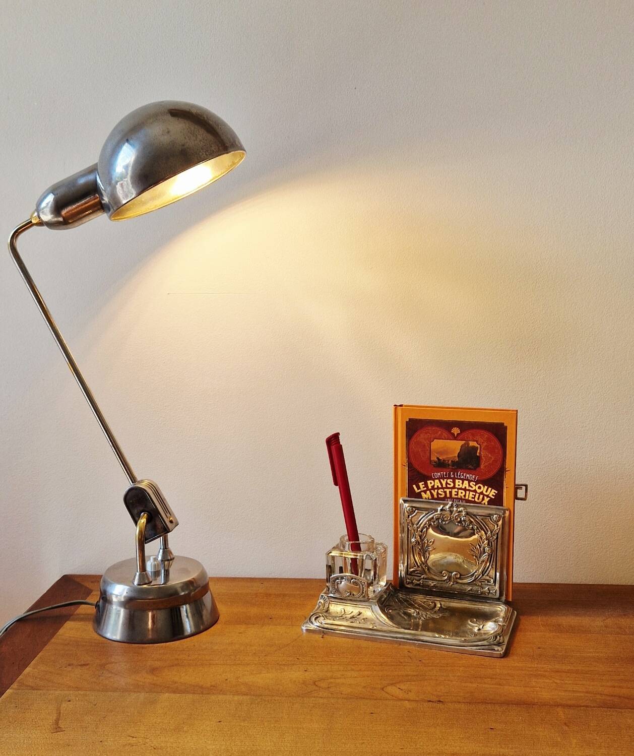 JUMO 600 Lamp - Vintage Chrome - 1940s