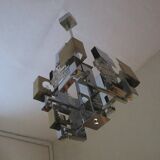Italian Modern Cubist Chandelier style Sciolari, 1960s