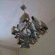Italian Modern Cubist Chandelier style Sciolari, 1960s