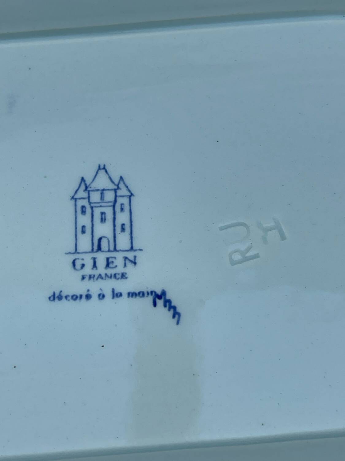 Gien France Soup Tureen with Frame 1960s