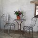 Fauteuil de jardin XIX° en fer forgé