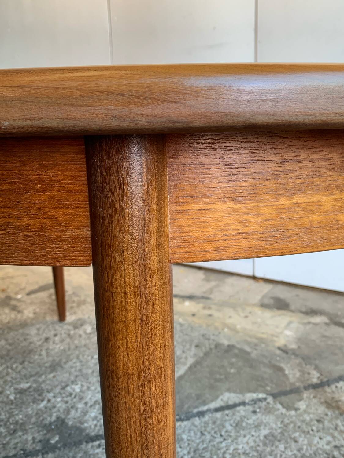 Vintage Scandinavian style teak dining table