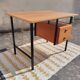 Bureau vintage en teck et métal
