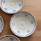 Set of 7 Gien cup plates PATAY model