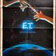 Original movie poster U.S. "E.T. the Extra-Terrestrial" Steven Spielberg 69x104cm 1982