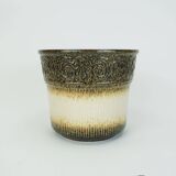 Scheurich mid century planter ceramic flower pot relief pattern model no. 809-18