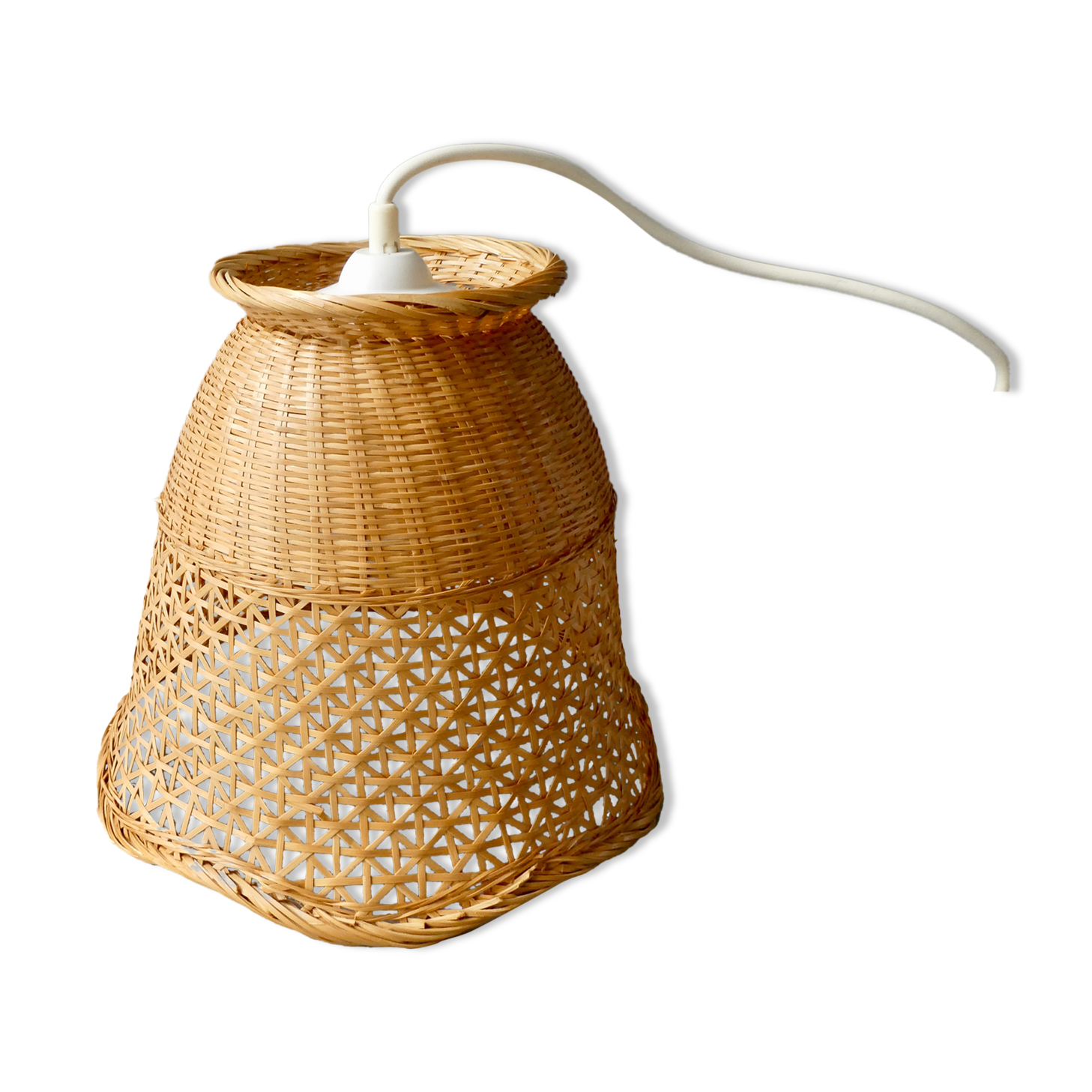 Woven wicker suspension, 70s
