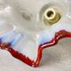 Portuguese mid century frosted glass tulip wall sconce lamp