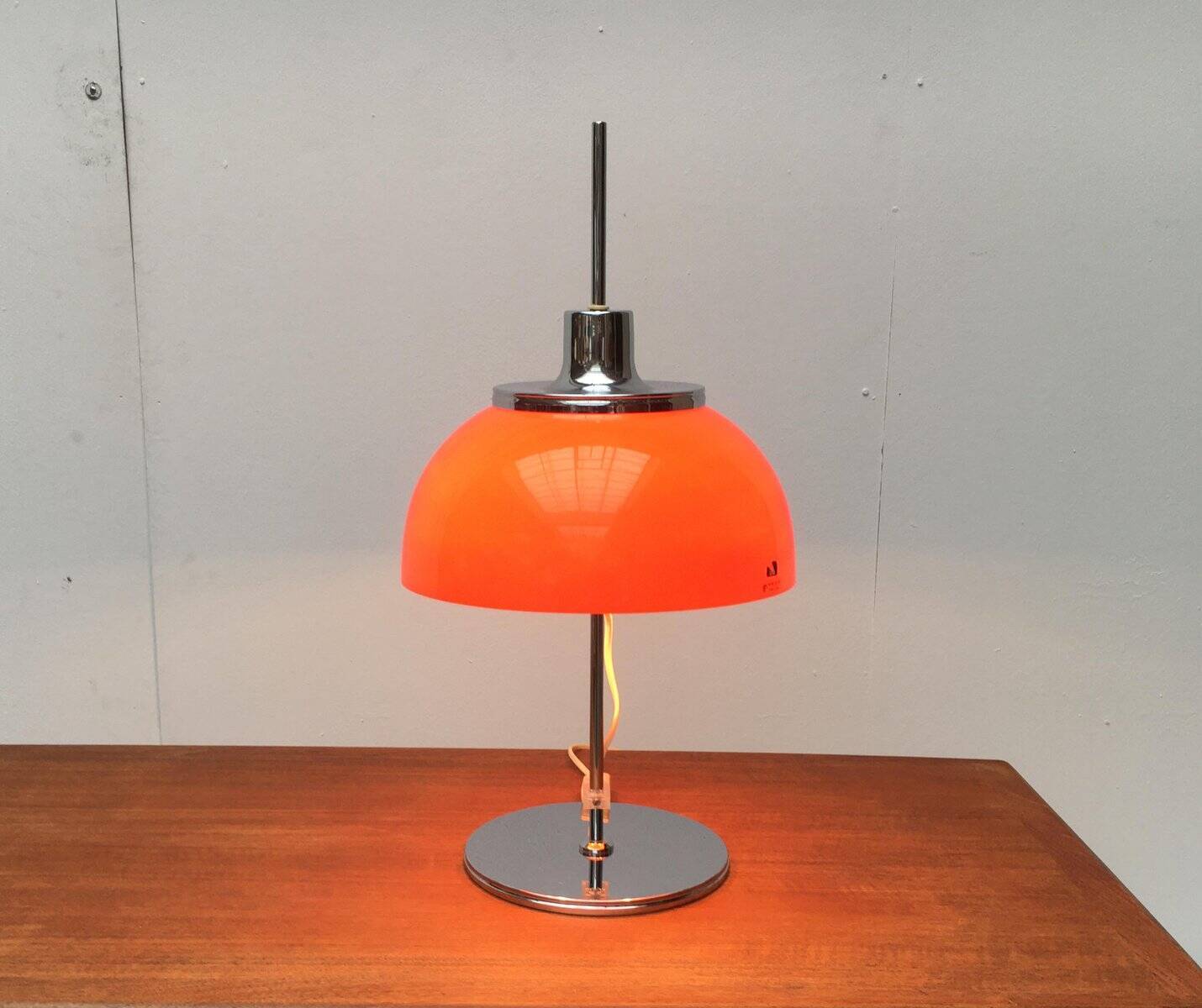 Vintage Space Age table lamp Italian Faro by Guzzini, 1970s
