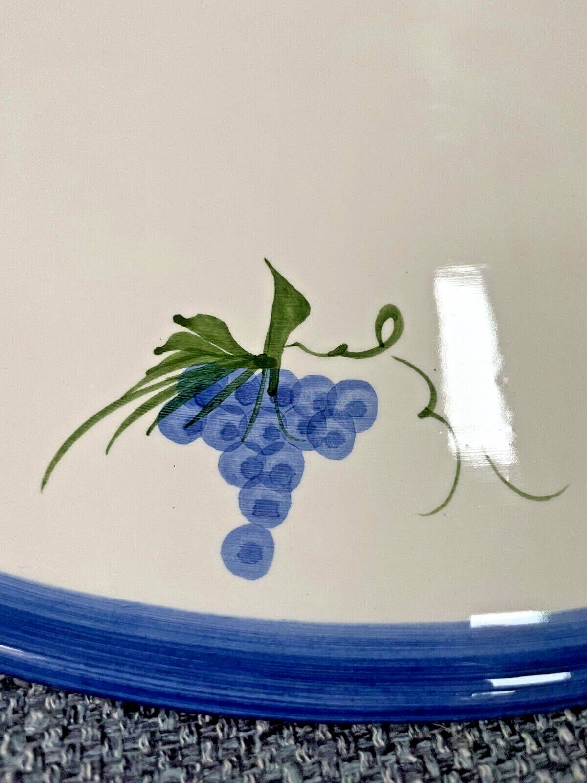 Vintage white ceramic chandelier lampshade decorated with grape patterns