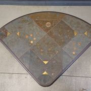 Vintage triangular Kingma style coffee table, 1970s