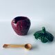 Ceramic pot strawberry slurry