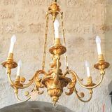Lustre en bronze doré