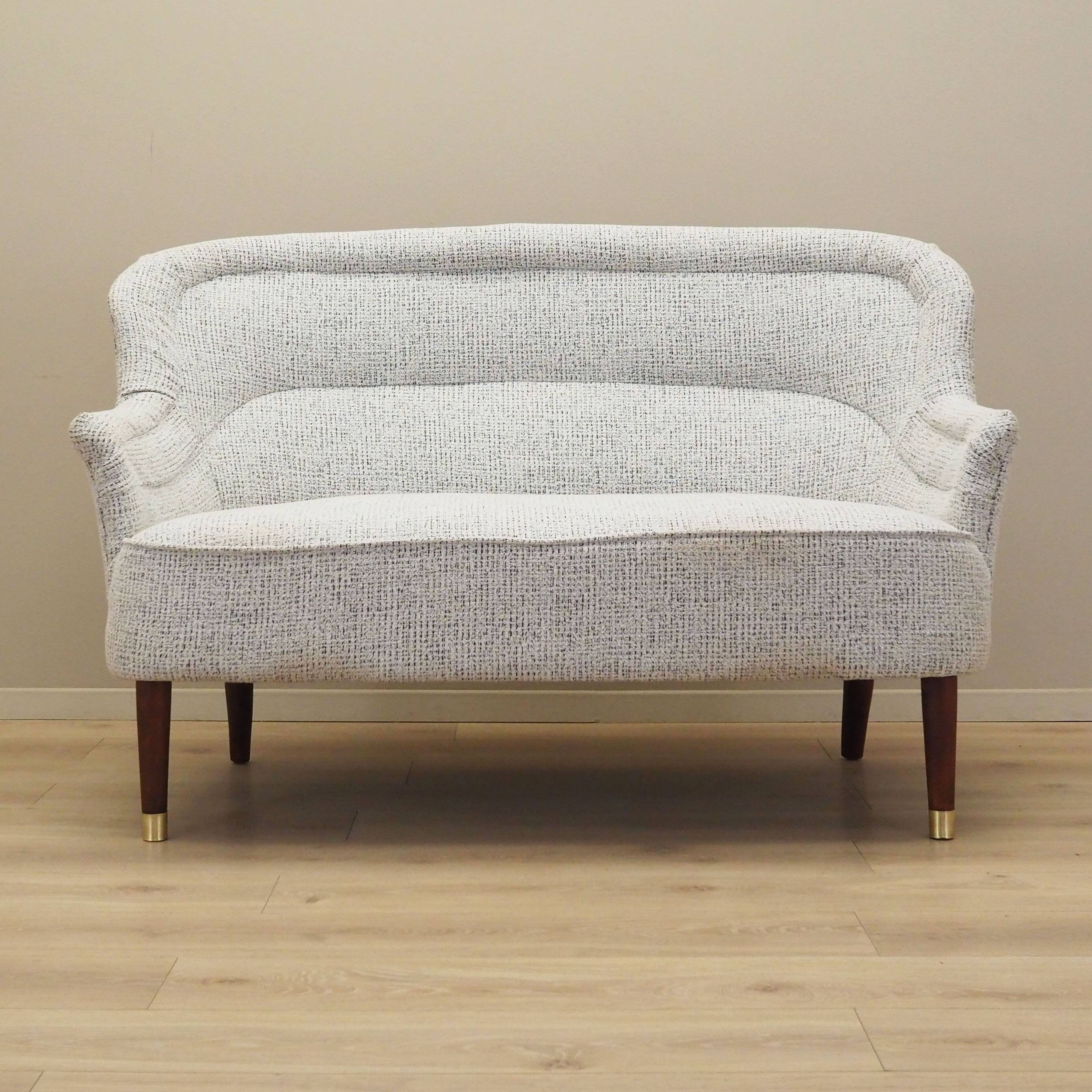 Sofa white melange, Italian design, 1960s, production: Italy