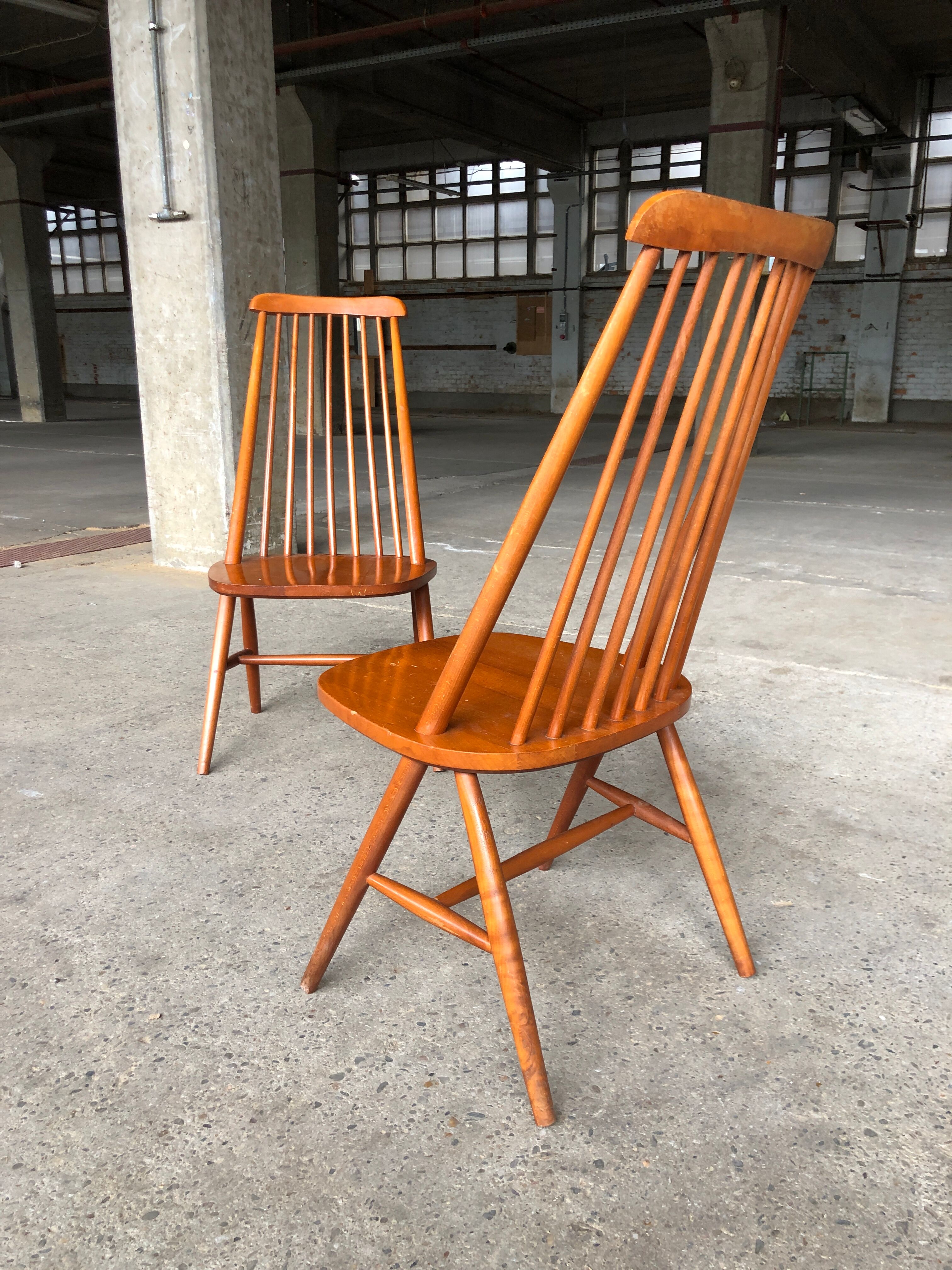 Elegant lounge chairs, 1955, set of 2