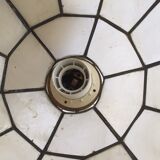 Suspension vintage nacre et laiton