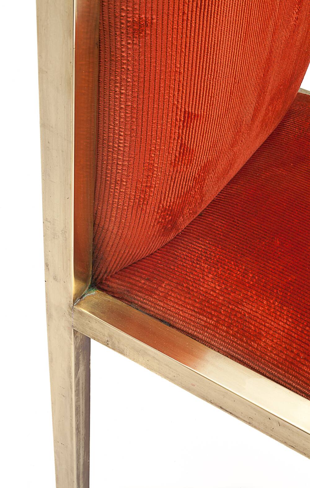 4 Italian brass chairs