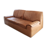 3 seater tawny leather sofa Cinna 1972