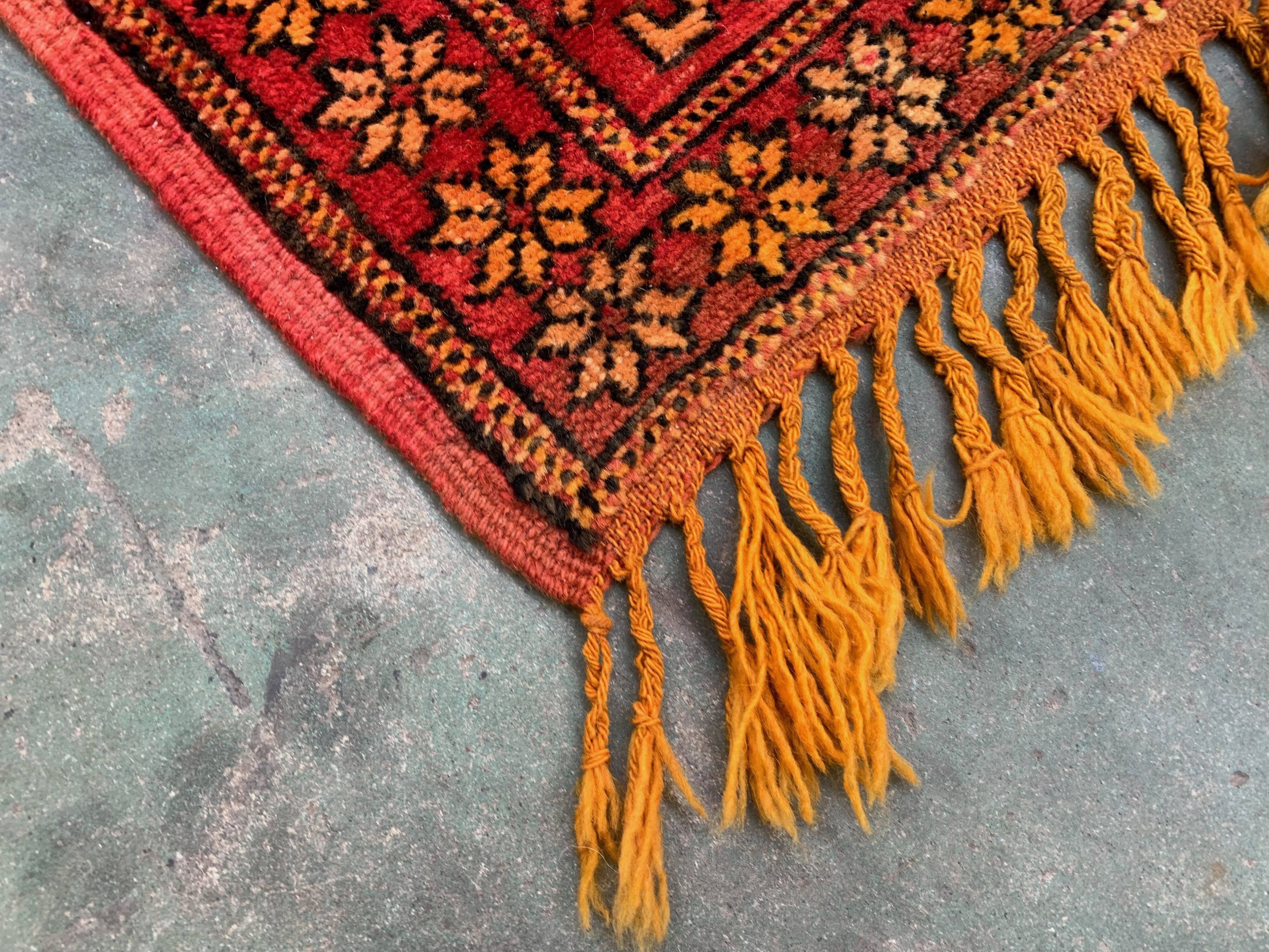 Vintage moroccan rug 400x176 cm berber atlas, tribal