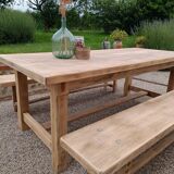 Table et bancs de ferme