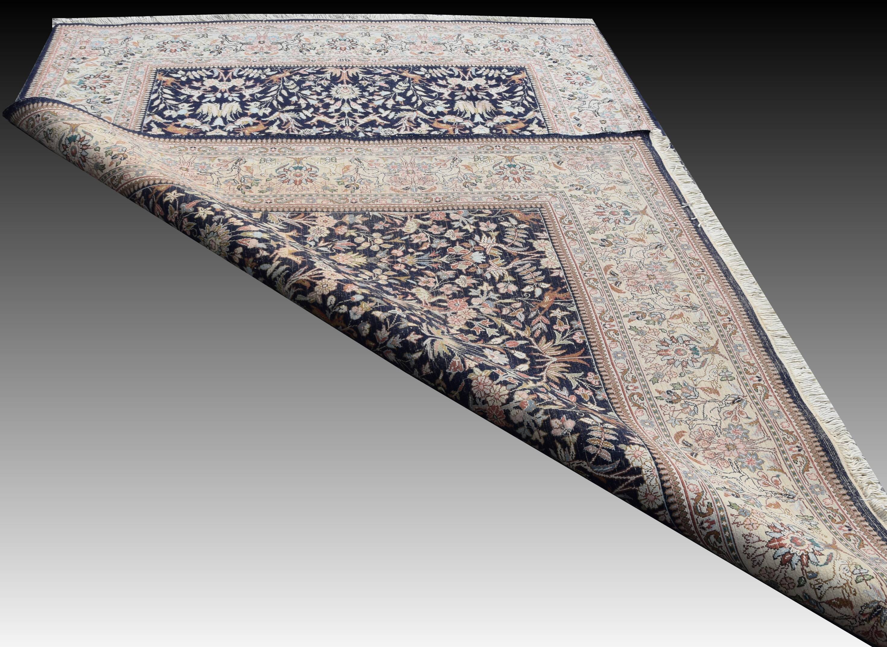 Handmade Indo-Kirman oriental rug. Dimensions: 2.70 x 1.90 m.